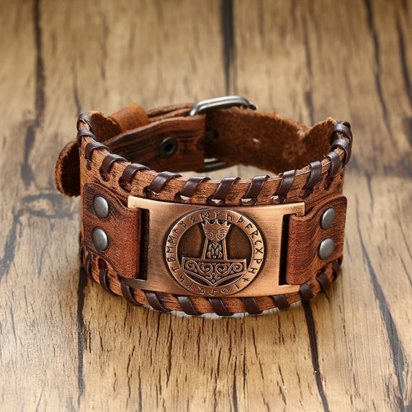 Bold Leather Wristband