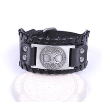 Leather Yggdrasil (Tree of Life) Wristband