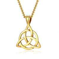 Amazing Stainless Steel Triquetra Necklace