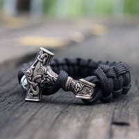 Mjölnir Braided Rope Bracelet