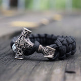 Mjölnir Braided Rope Bracelet