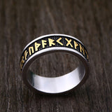 Stainless Steel Viking Runes Ring