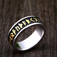 Stainless Steel Viking Runes Ring