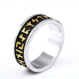 Stainless Steel Viking Runes Ring