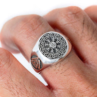 Aegishjalmur (Helm of Awe)/ Valknut Ring