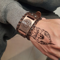 Bold Leather Wristband