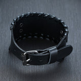 Bold Leather Wristband