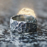 Unique Stainless Steel Valknut & Wolves Ring