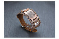 Bold Leather Wristband