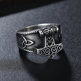 Mjölnir (Thor's Hammer)- Triquetra Ring