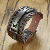 Bold Leather Wristband